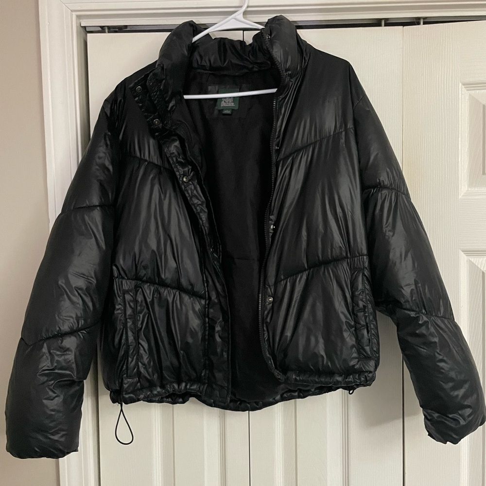 Black puffer jacket